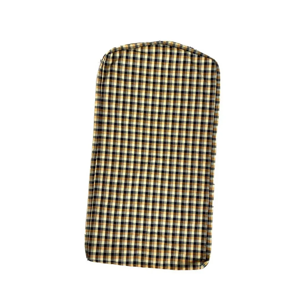 Vintage 60s Garment Bags Clothes Cover Travel 2 Plaid Check Canvas Print Rare